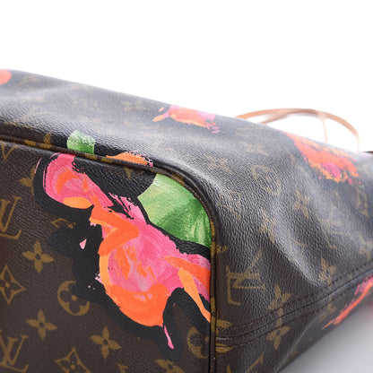Louis Vuitton Monogram Roses Neverfull MM 17 of 37