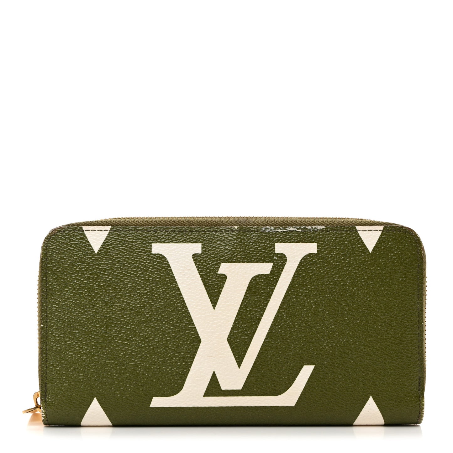 Monogram Giant Zippy Wallet Kaki White