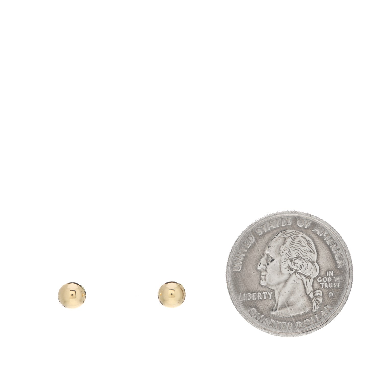 18K Yellow Gold 5.5mm HardWear Ball Earrings