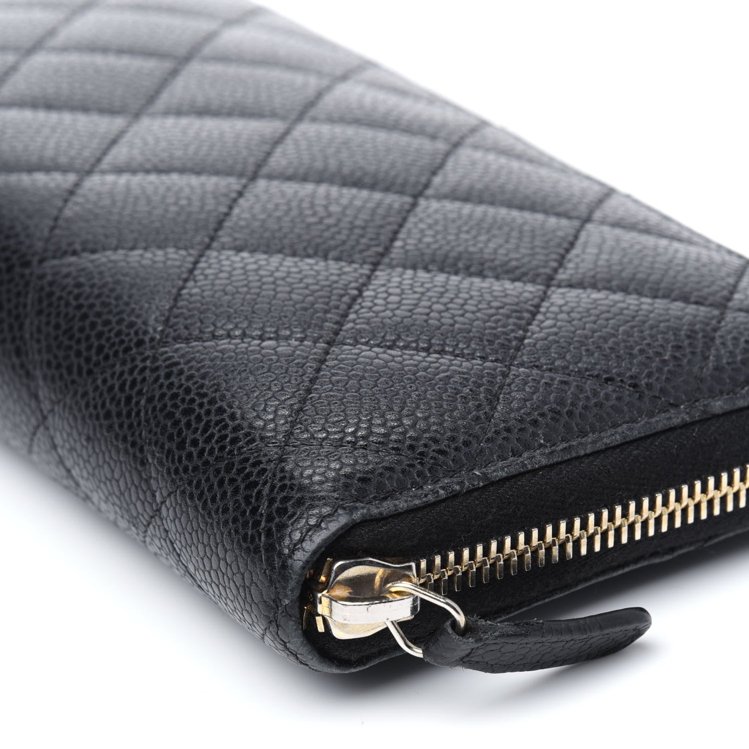 Chanel Caviar Quilted Large Gusset Zip Around Wallet Black 18 of 24