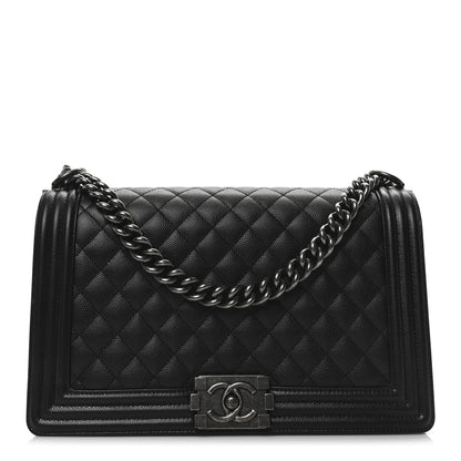 Chanel Caviar Quilted New Medium Boy Flap Black 1 of 10