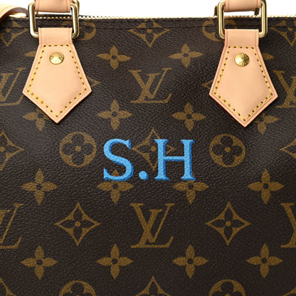 Louis Vuitton Monogram My LV Heritage Speedy Bandouliere 25 Blue Clair Blue De France 7 of 9