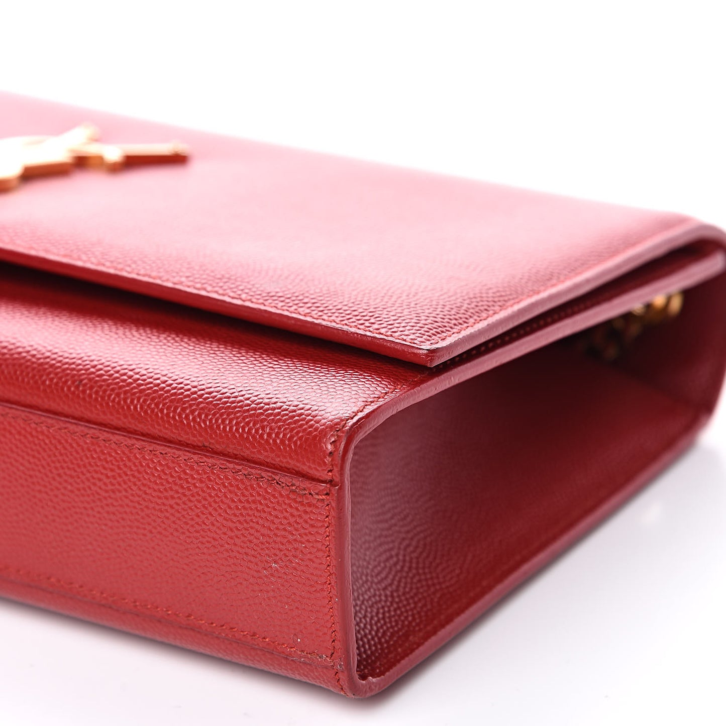 Grain De Poudre Medium Monogram Kate Satchel Red
