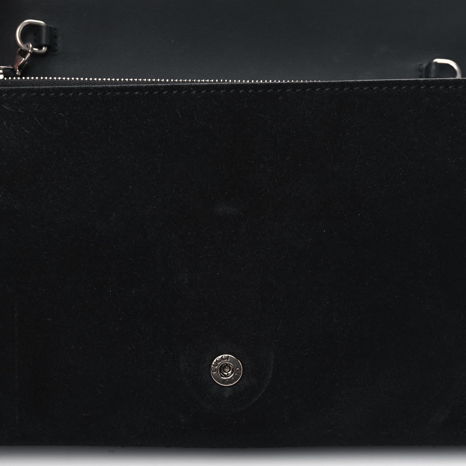 Gucci Suede Mini Dionysus Chain Wallet Black 5 of 6