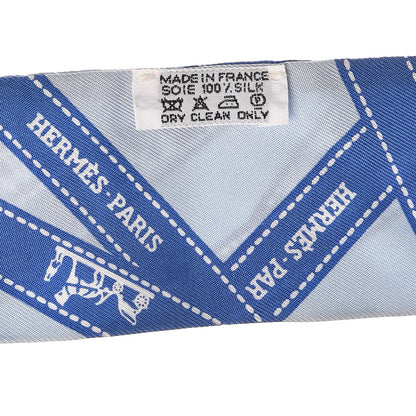 Hermes Silk Bolduc Twilly Bleu 5 of 5