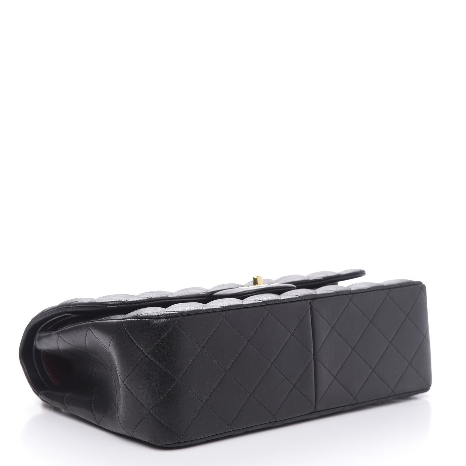 Chanel Lambskin Quilted Jumbo Double Flap Black 4 of 18