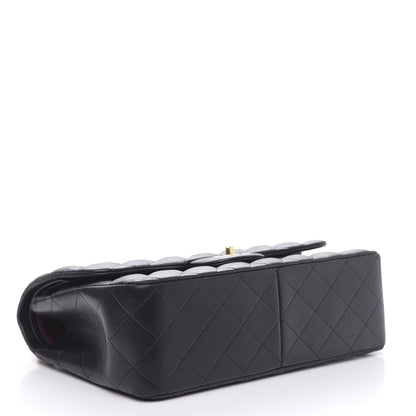 Chanel Lambskin Quilted Jumbo Double Flap Black 4 of 18