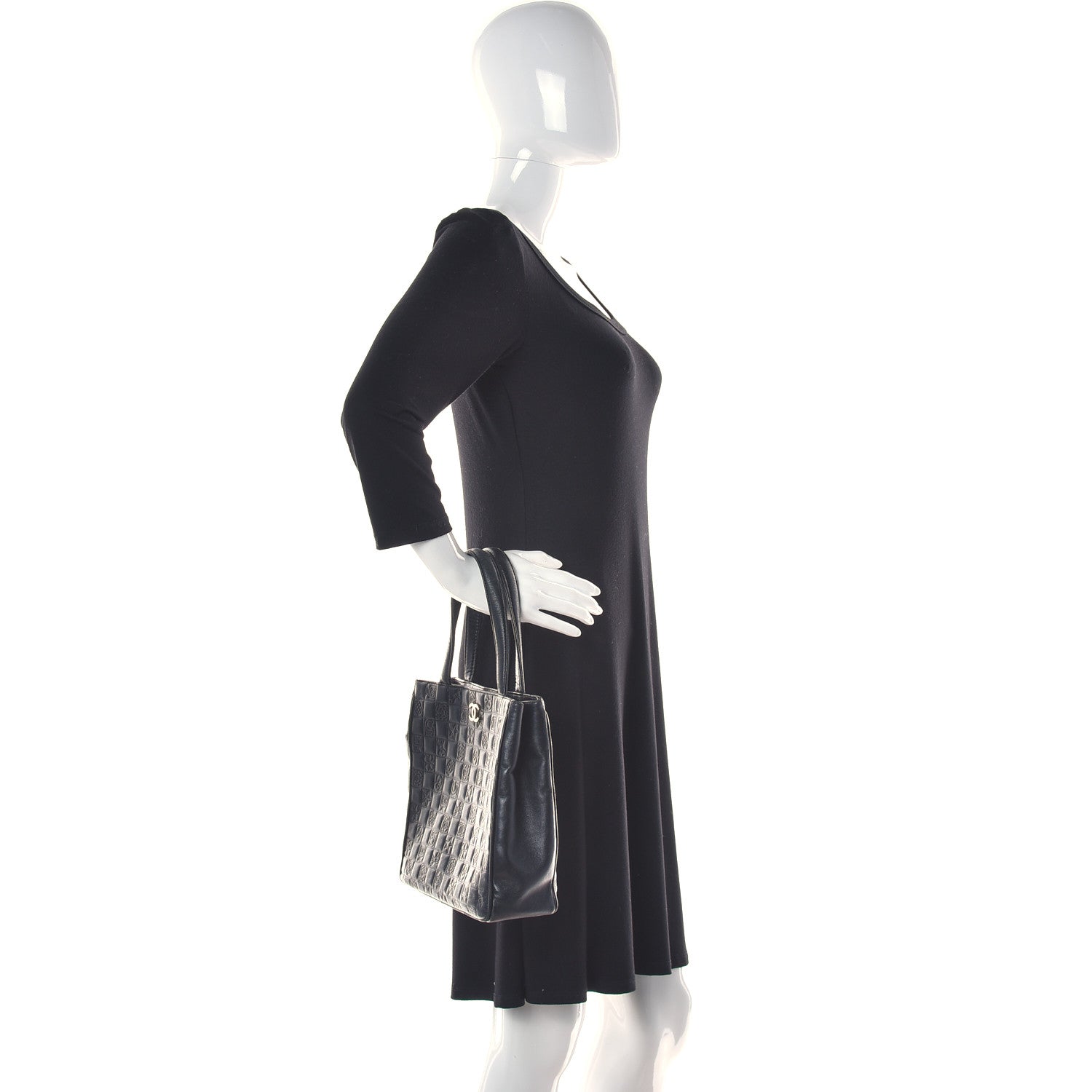 Chanel Lambskin Precious Symbols Shopping Tote Black 2 of 15