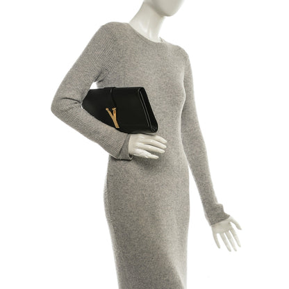 Saint Laurent Textured Calfskin Y Ligne Clutch Black 2 of 6