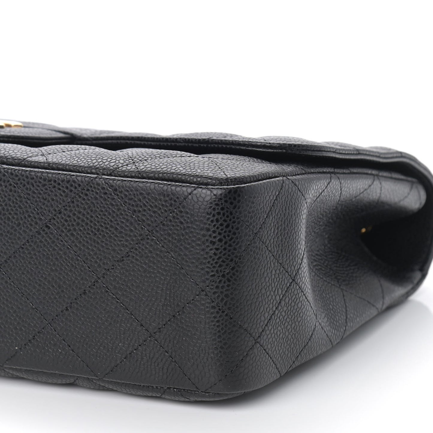 Caviar Quilted Jumbo Single Flap Black
