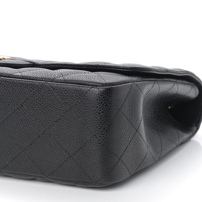 Chanel Caviar Quilted Jumbo Single Flap Black 9 of 9
