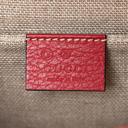 Gucci Dollar Calfskin Small Interlocking G Shoulder Bag Red 5 of 10