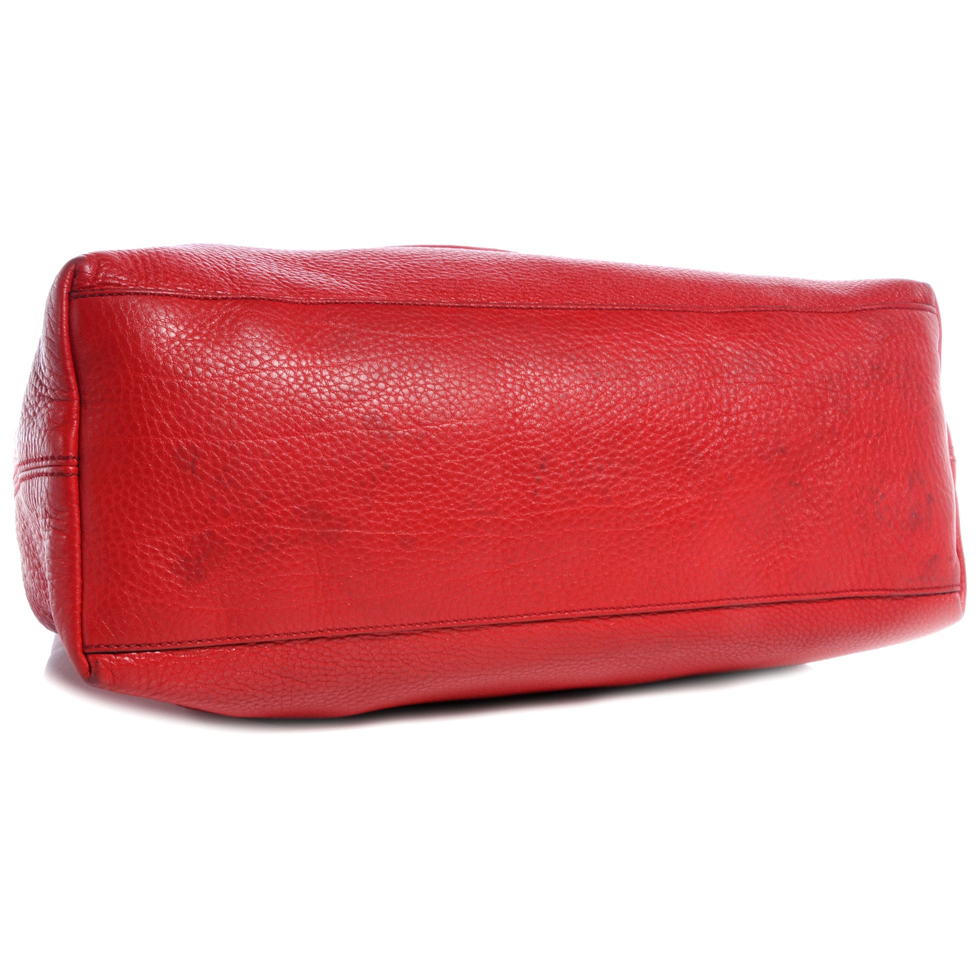 Gucci Pebbled Calfskin Medium Soho Chain Shoulder Bag Red 4 of 8
