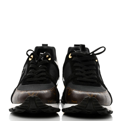 Louis Vuitton Suede Monogram Run Away Sneakers 41 Black 2 of 9