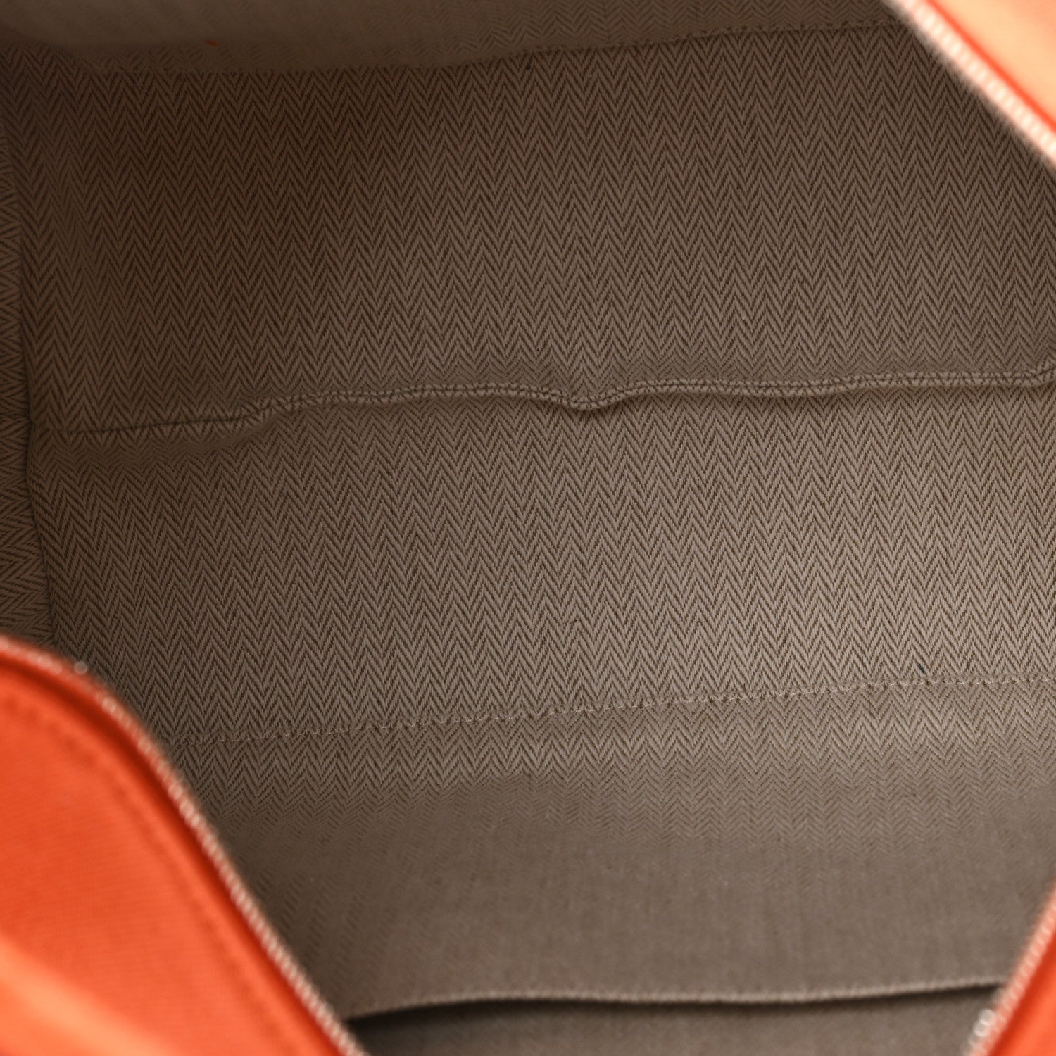 Hermes Canvas Large Bride-A-Brac Pouch Orange Feu Burgundy 5 of 6