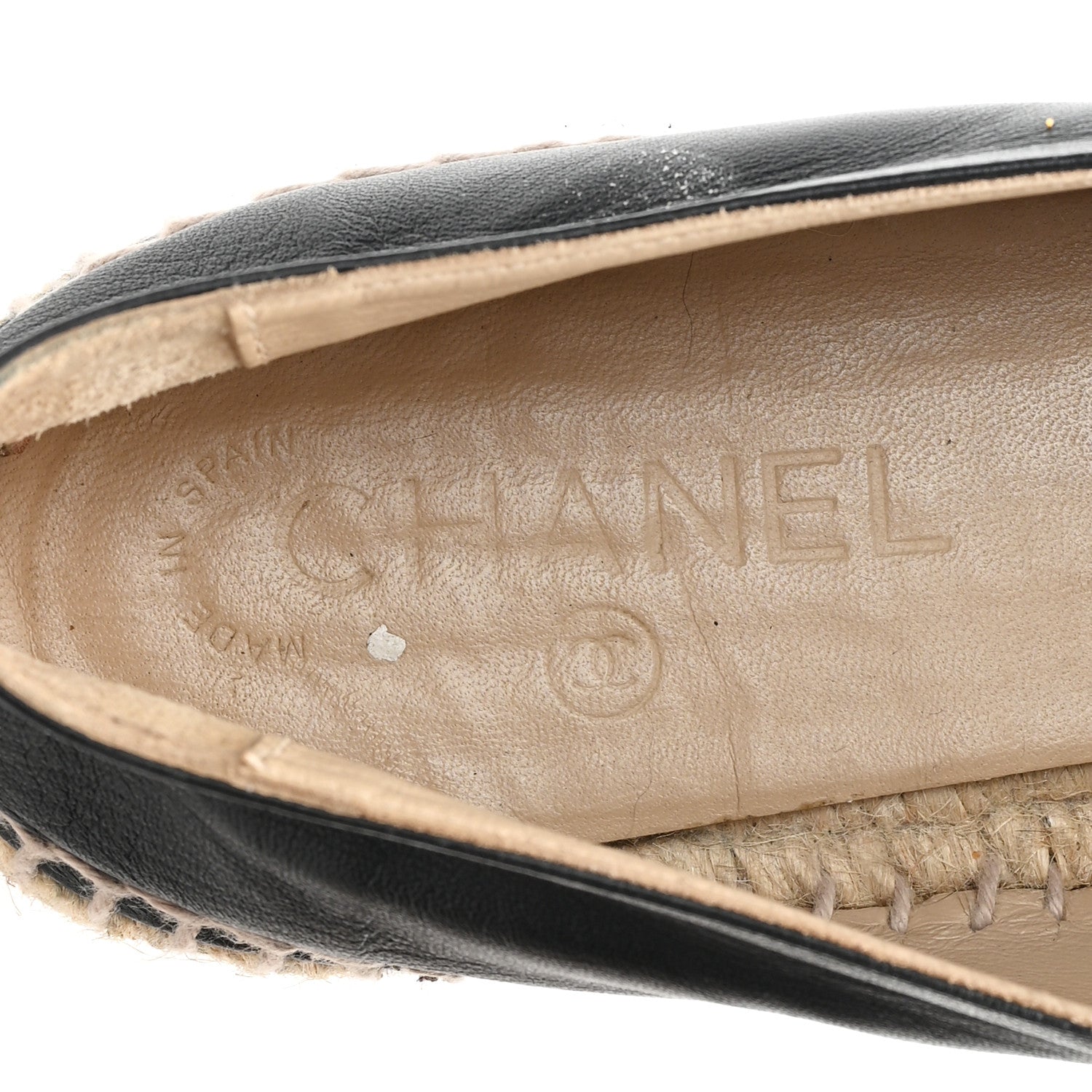 Chanel Lambskin CC Espadrilles 40 Black 8 of 10