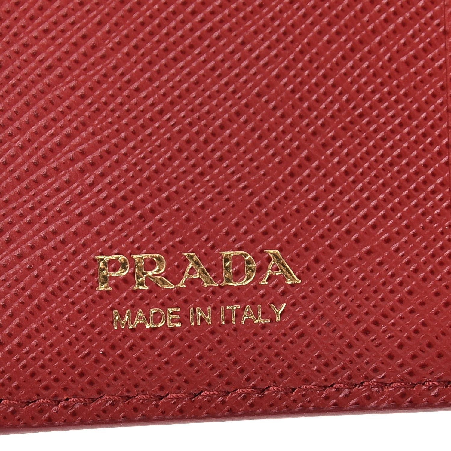 Prada Saffiano Metal Flap Wallet Fuoco Petalo 6 of 9