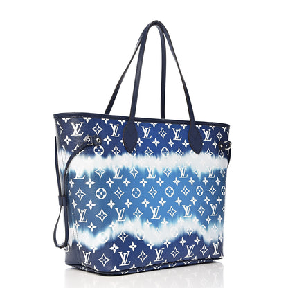 Louis Vuitton Monogram Escale Neverfull MM Blue 3 of 12