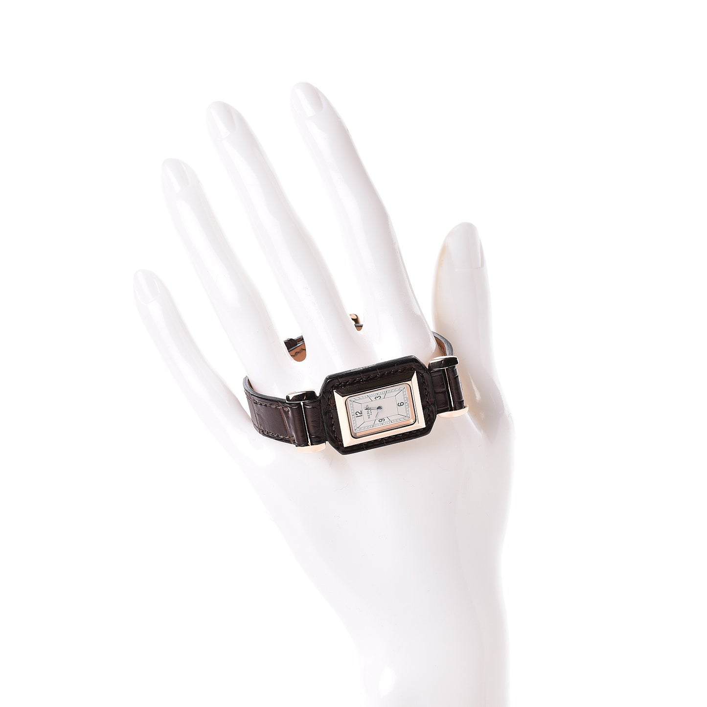 18K Rose Gold Alligator 24mm Hauteville Quartz Watch