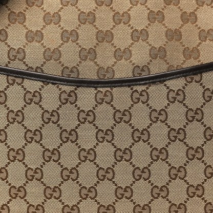 Gucci Monogram Calfskin Perforated Medium Flat Messenger Bag Dark Brown 8 of 10