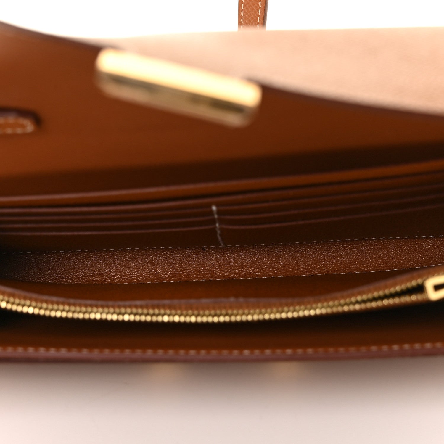 Hermes Epsom Constance Long Wallet To Go Gold 4 of 8