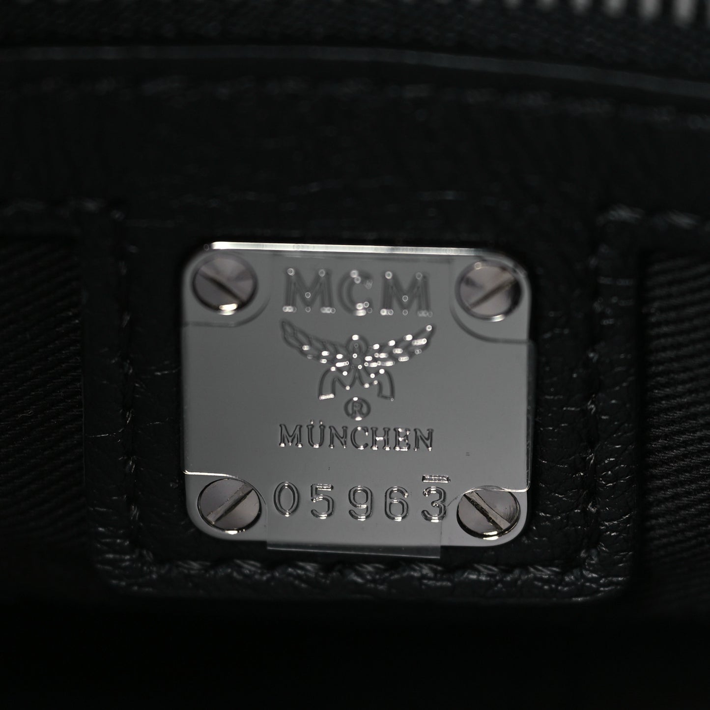Calfskin Ottomar Monogram Medium Klara Shopper Tote Black