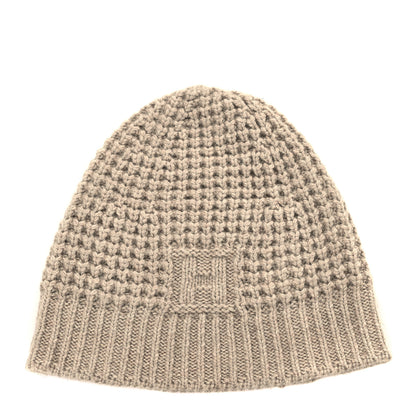 Hermes Cashmere Beanie Hat L Beige 1 of 4