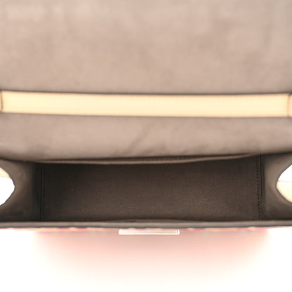 Fendi Vitello Century F is Fendi Whipstitch Threads FF Embossed Kan I Shoulder Bag Amido Fiamma 5 of 11