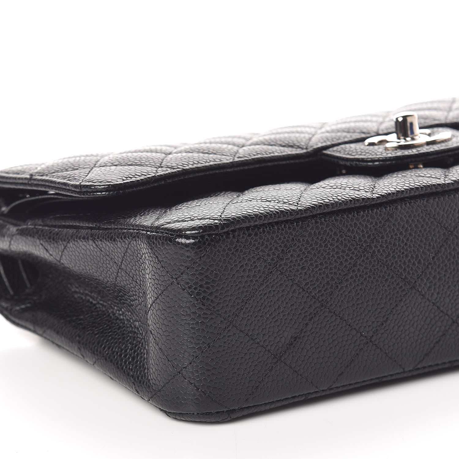 Chanel Caviar Quilted Medium Double Flap Black 9 of 11