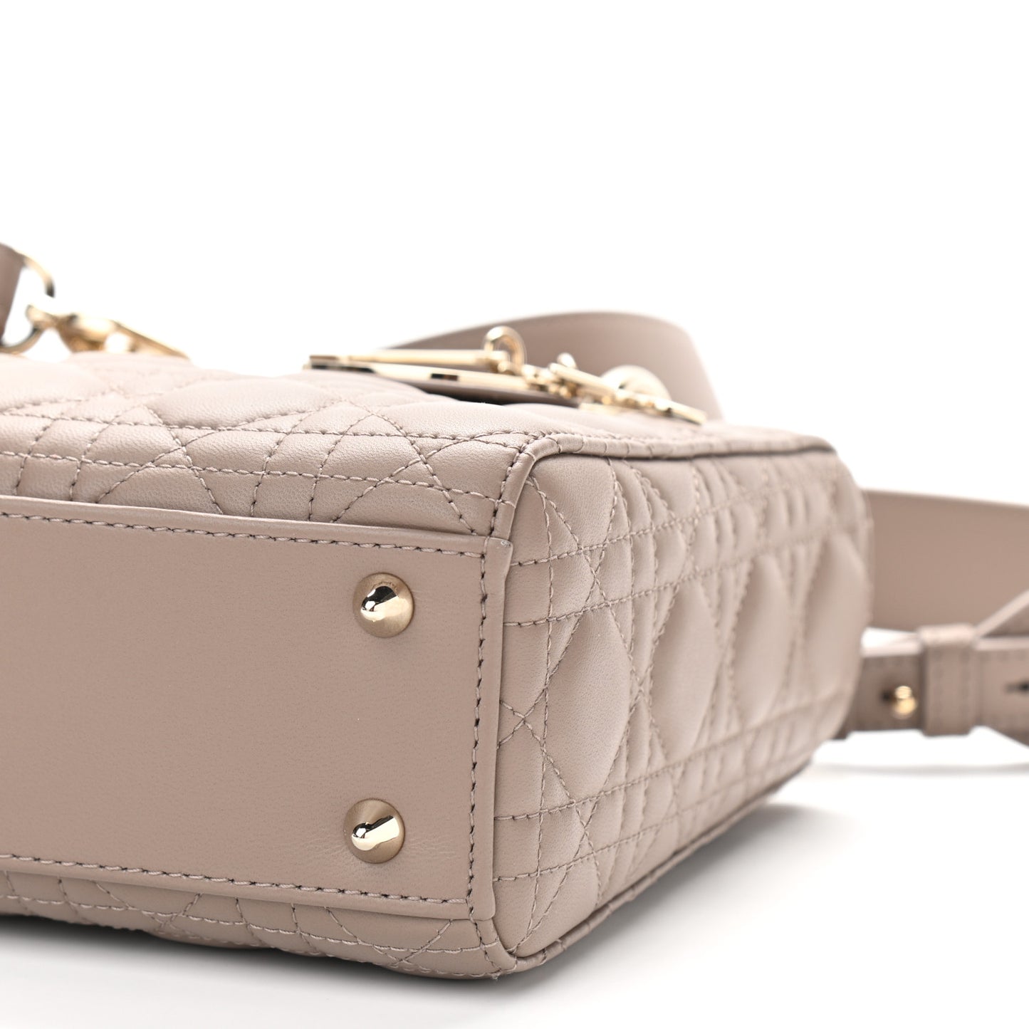 Calfskin Cannage Small My ABCDior Lady Dior Beige