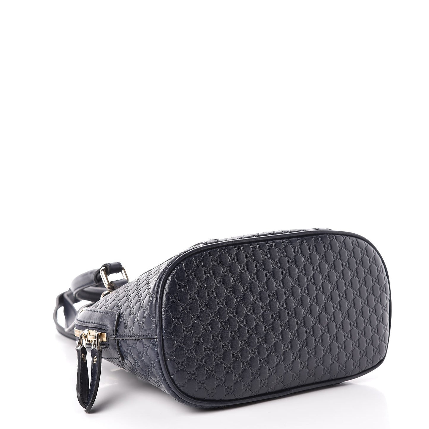 Soft Microguccissima Mini Dome Bag Blue
