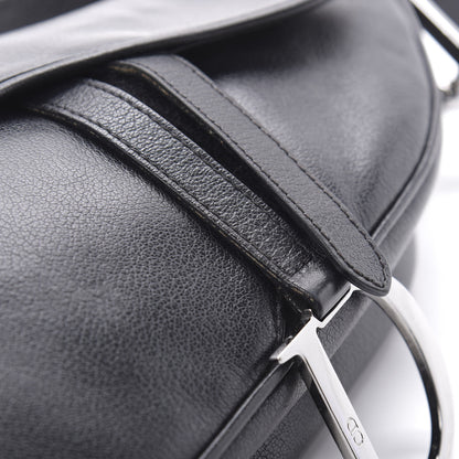 Christian Dior Calfskin Saddle Bag Black 13 of 16