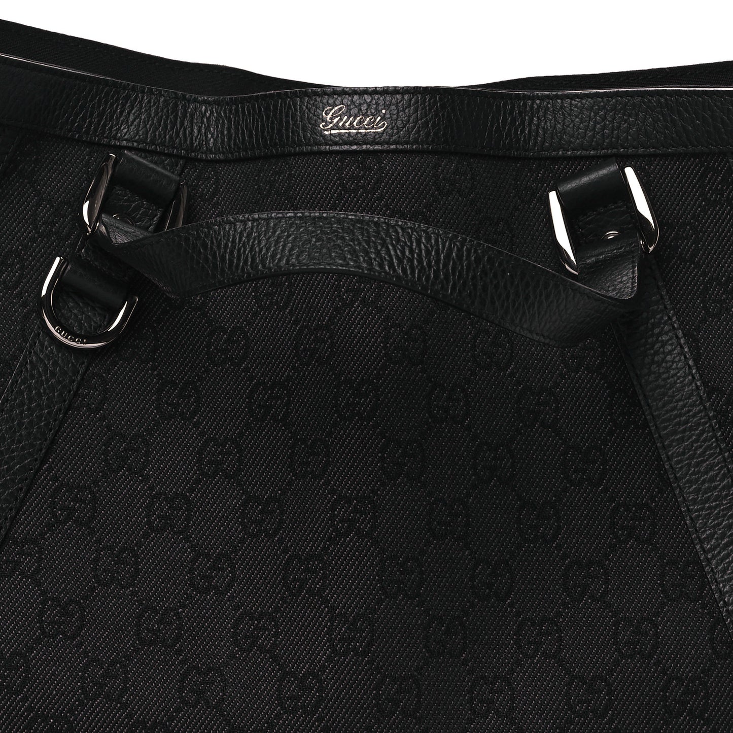 Monogram Medium Abbey Convertible Tote Black