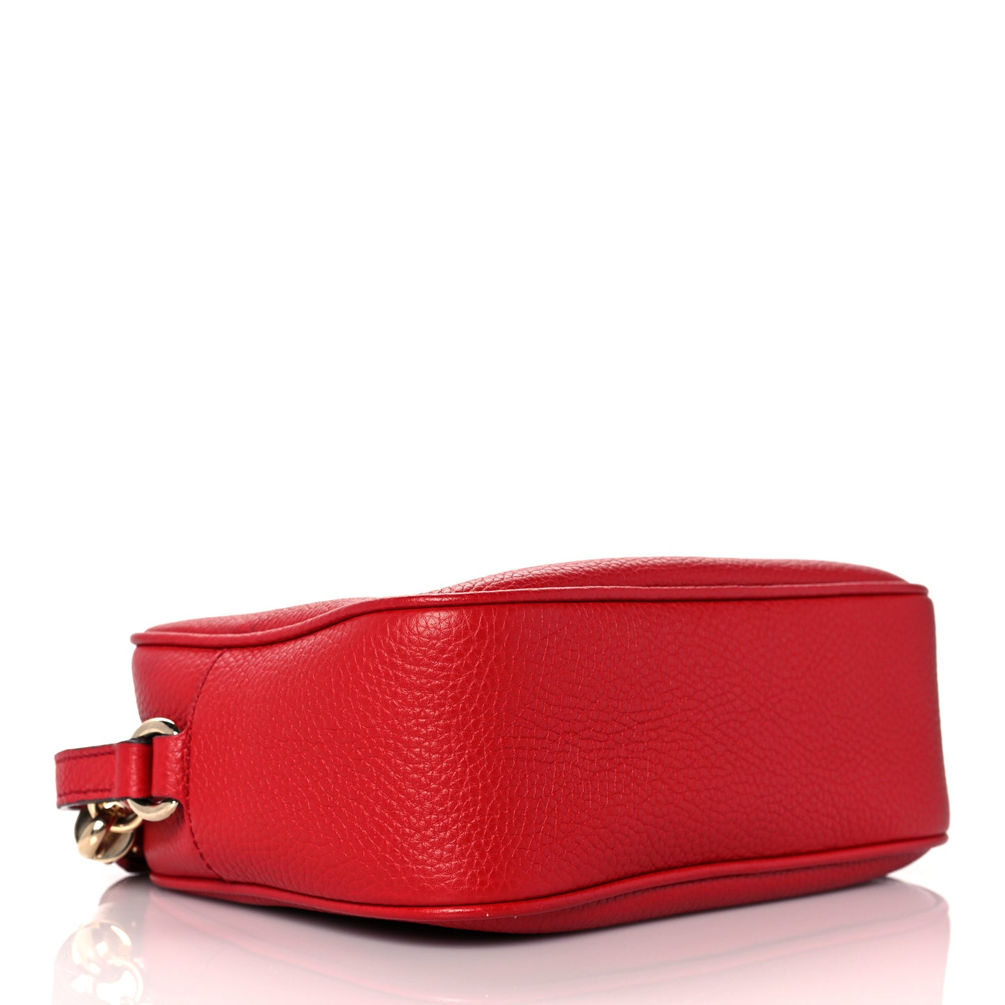 Pebbled Calfskin Small Soho Disco Bag Tabasco Red