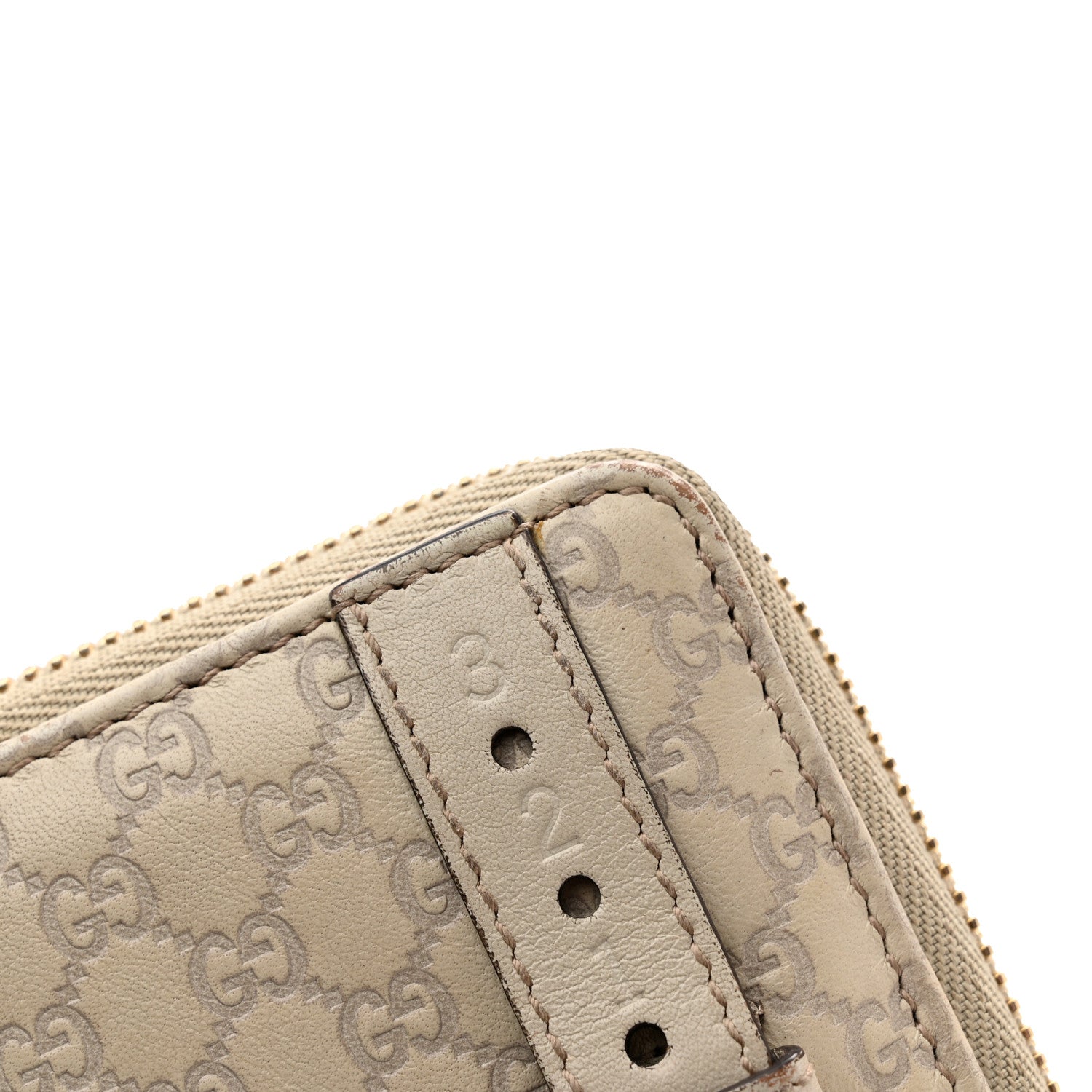 Gucci Microguccissima Nice Zip Around Wallet Off White 8 of 12