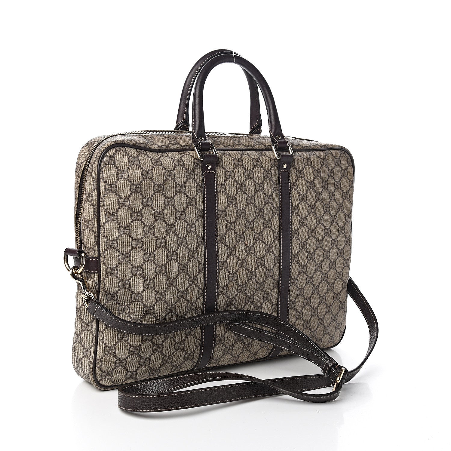 Gucci GG Plus Monogram Briefcase Dark Brown 2 of 11