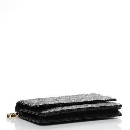 Chanel Caviar Quilted Wallet On Chain WOC Black 4 of 9