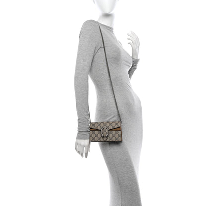 Gucci GG Supreme Monogram Super Mini Dionysus Shoulder Bag Taupe 2 of 11
