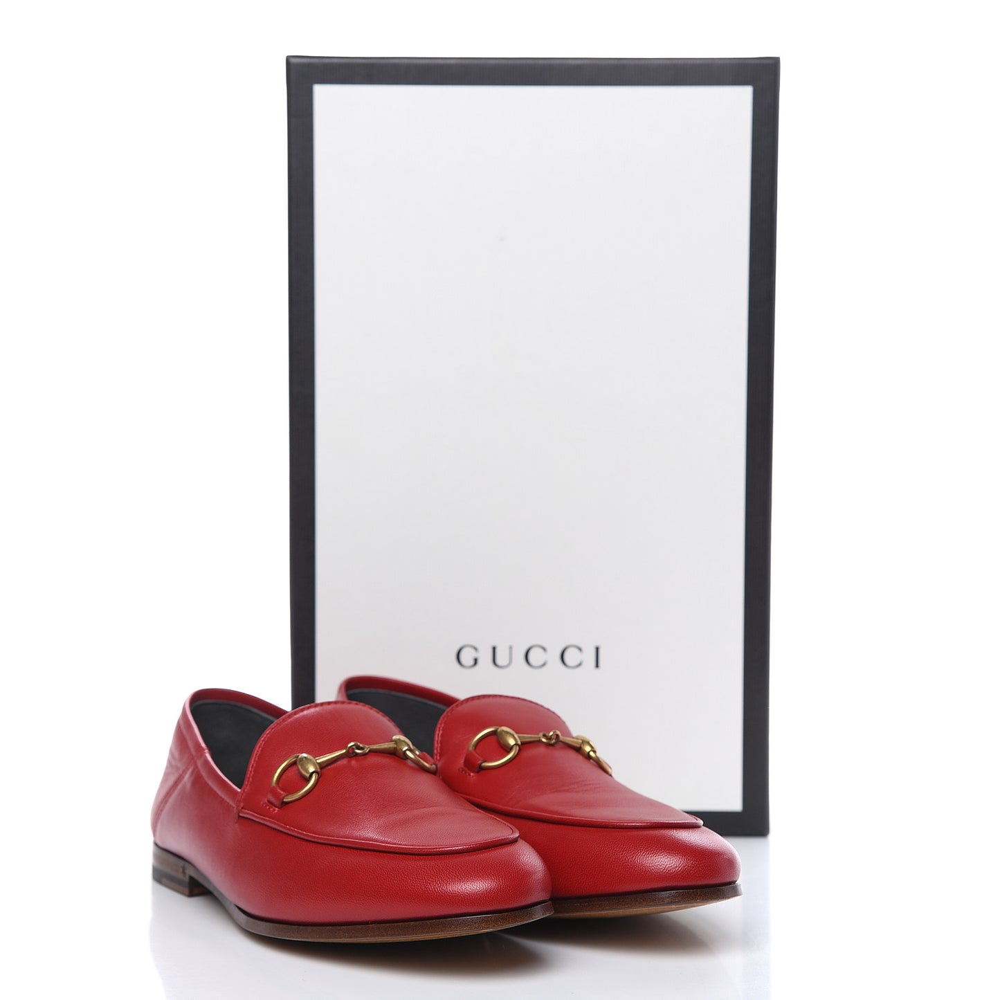 Lambskin Womens Brixton Horsebit Loafers 35 Hibiscus Red