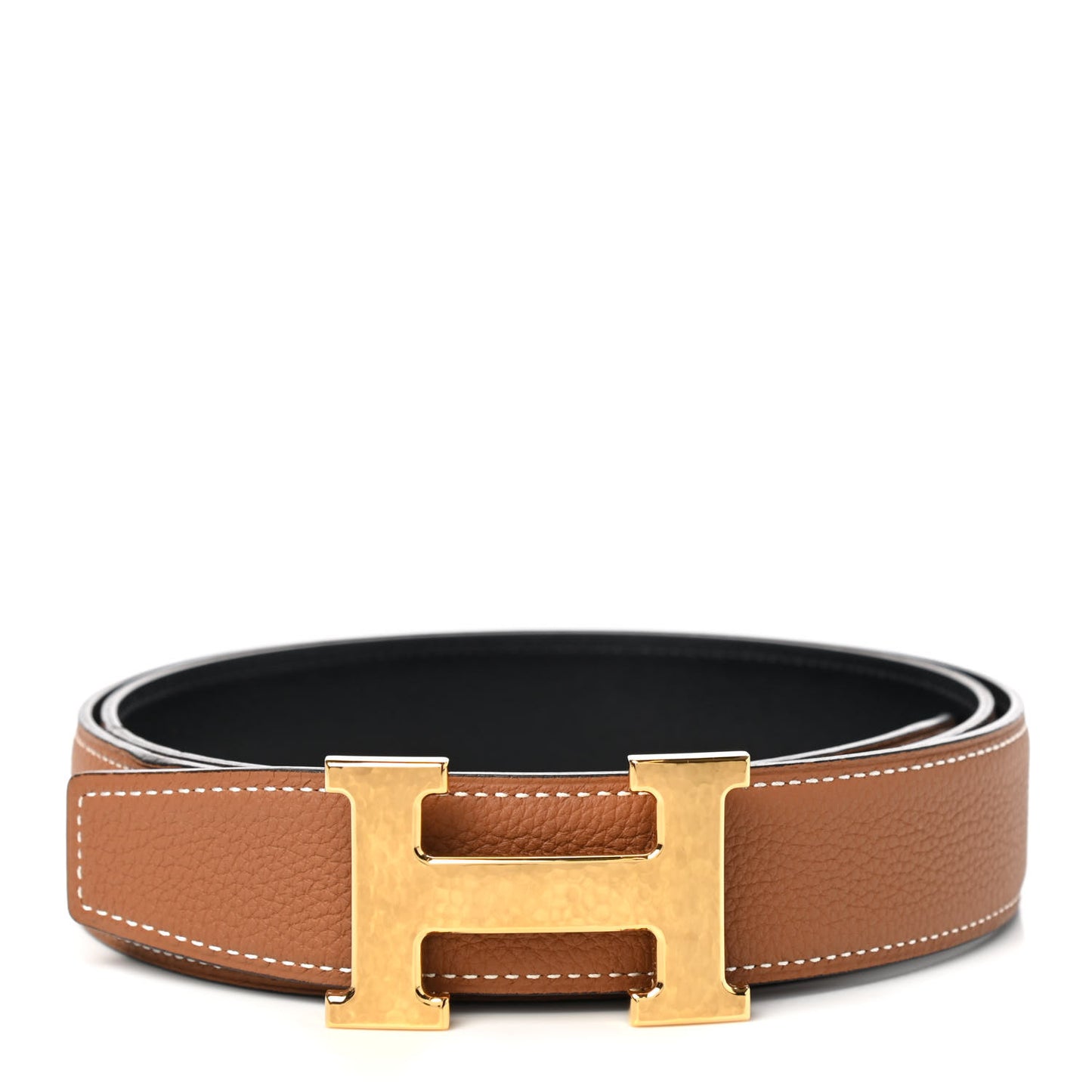 Box Togo Martelee H Belt 32mm Belt 95 Black Gold