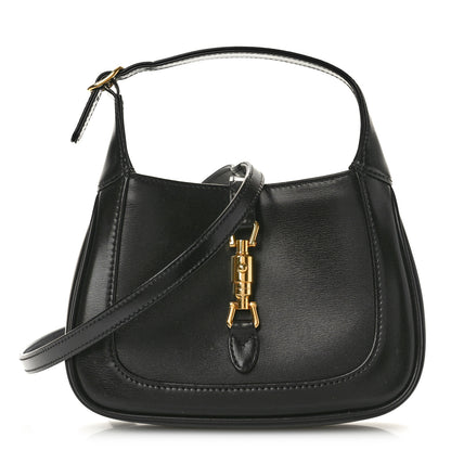 Gucci Boarded Dyana Lux Calfskin Mini Jackie 1961 Hobo Black 1 of 10