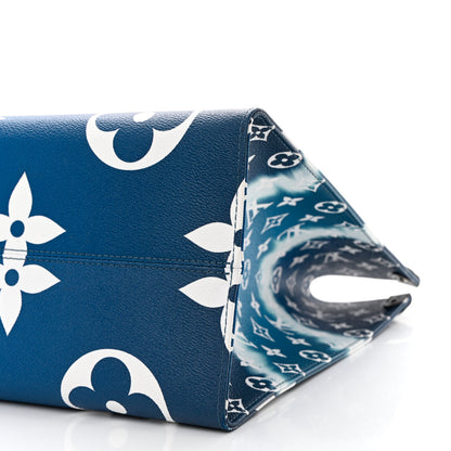 Louis Vuitton Monogram Escale Onthego GM Blue 10 of 13