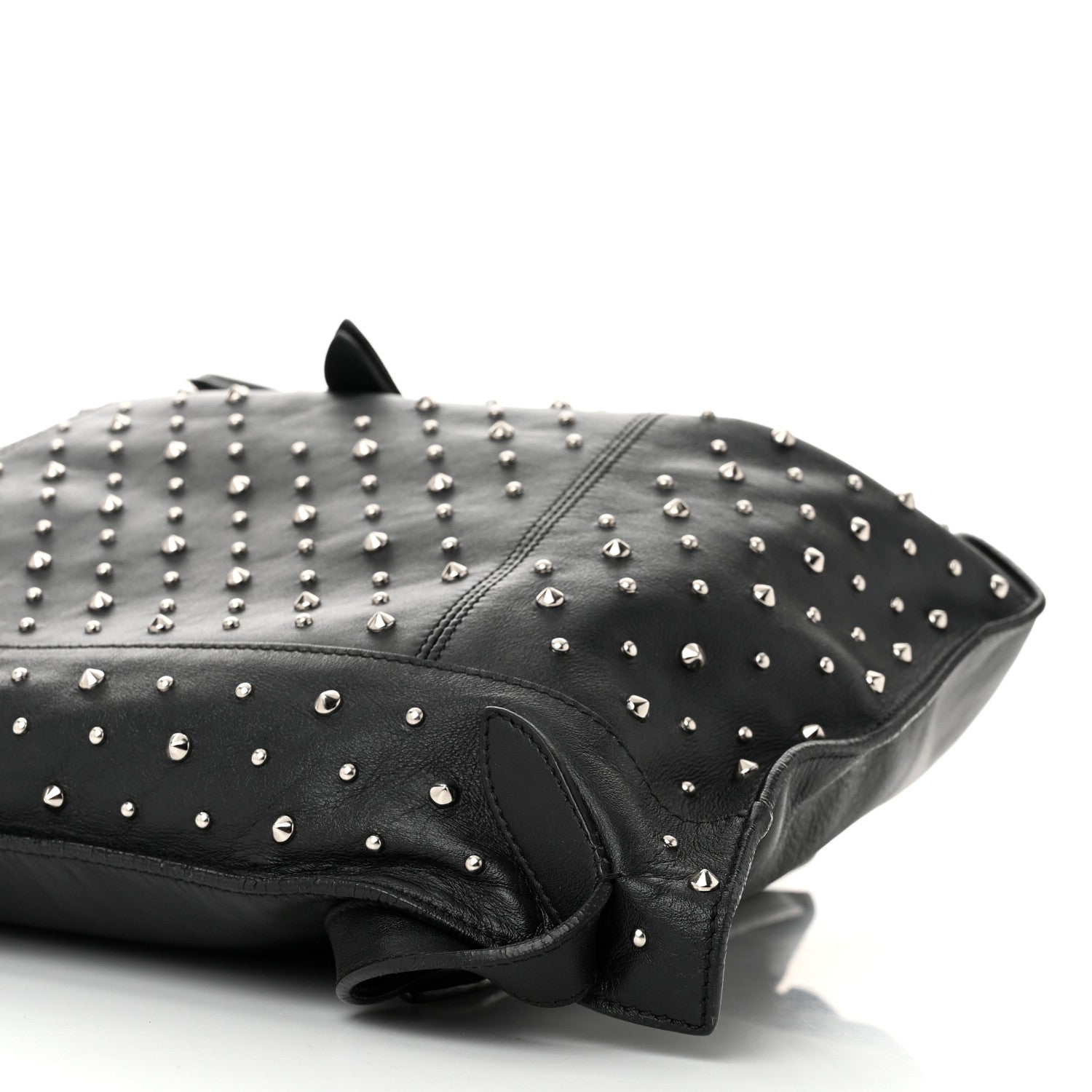 Alexander McQueen Calfskin Studded Padlock Backpack Black 10 of 11