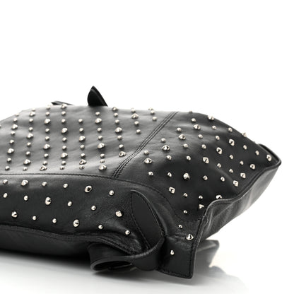 Alexander McQueen Calfskin Studded Padlock Backpack Black 10 of 11