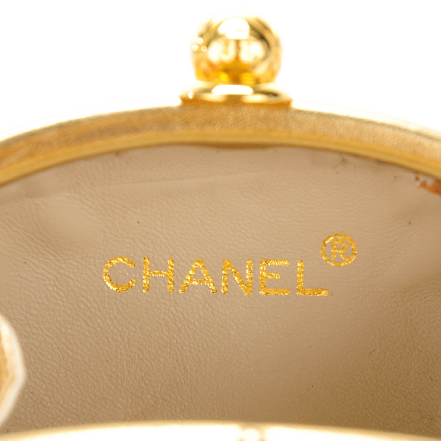 Chanel Lambskin Quilted Tassel Clutch Bag Gold 6 of 8