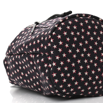 Saint Laurent Canvas Star Print City Sailor Backpack Black 9 of 10