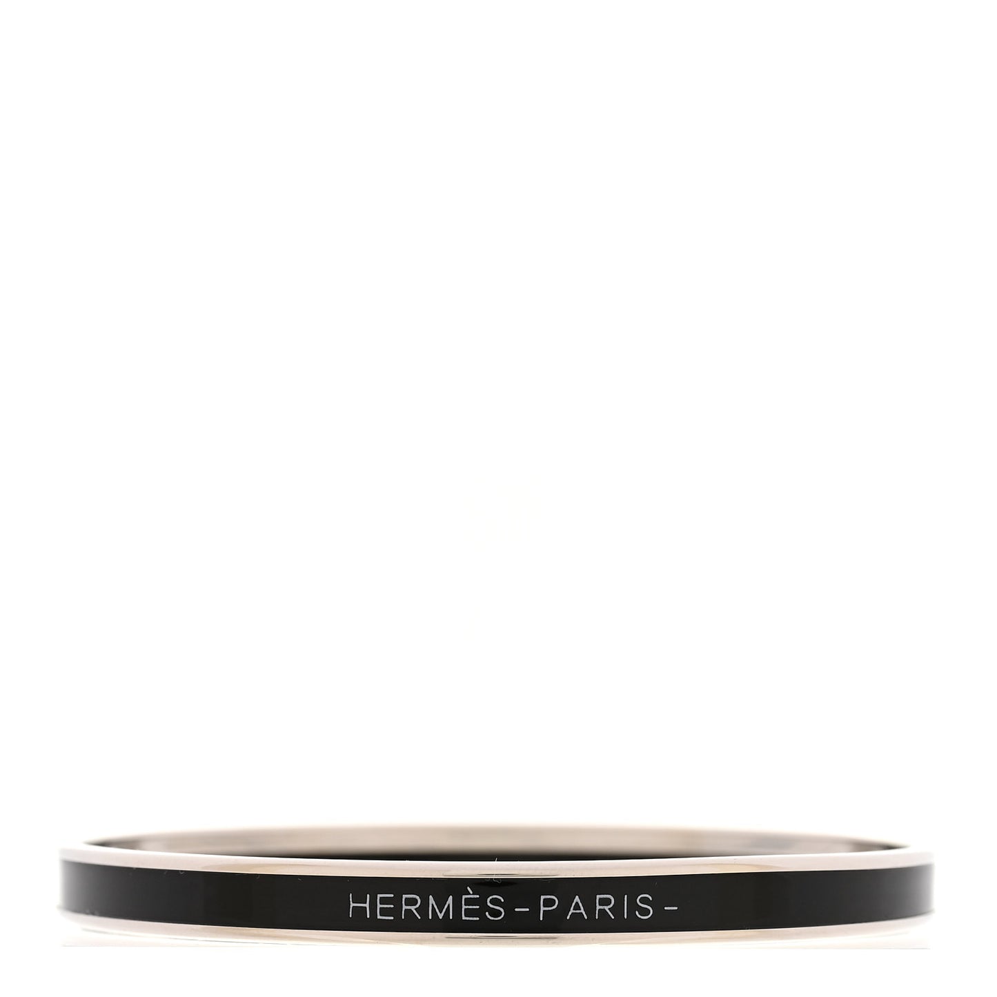 Enamel Printed Extra Narrow Uni Bracelet 62 Black
