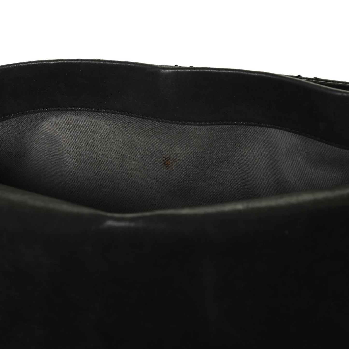 Iridescent Calfskin Large Coco Daily Flap Black