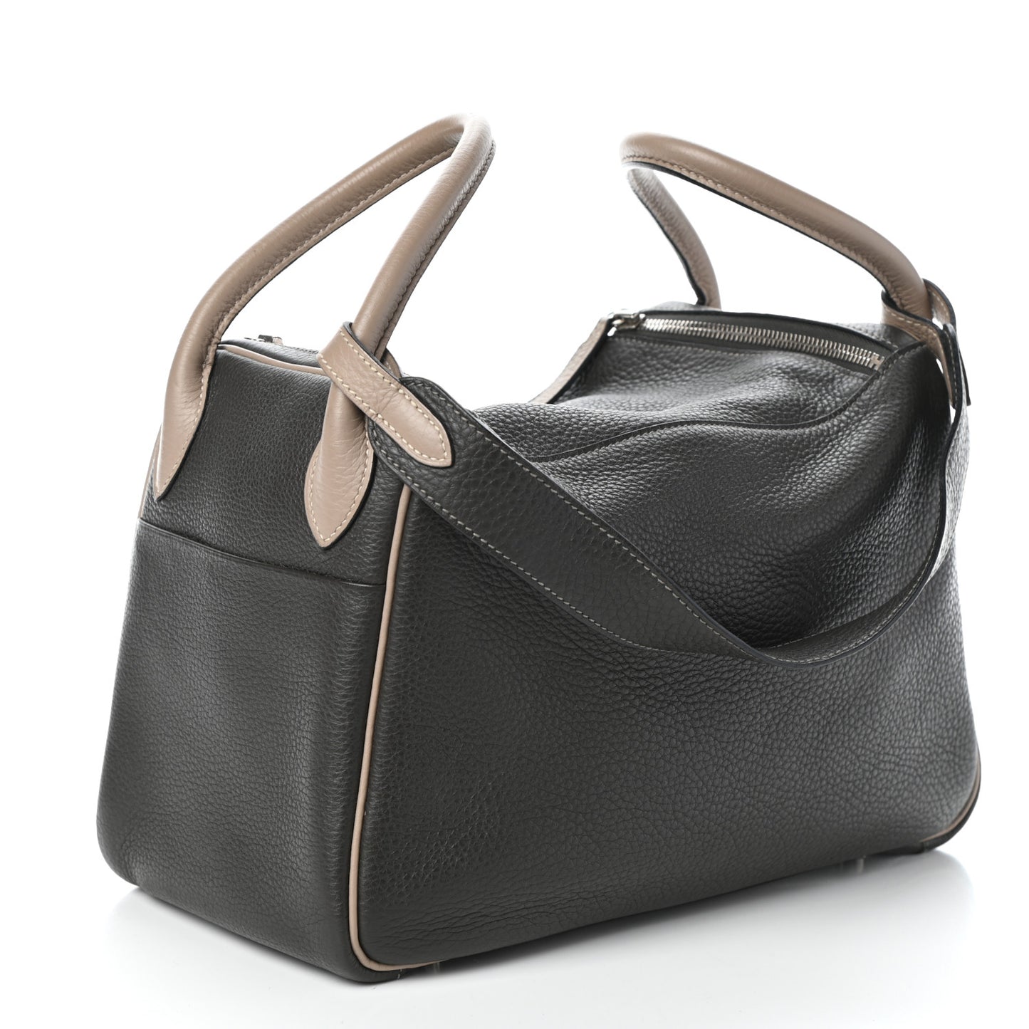 Taurillon Clemence Bi-Color Lindy 30 Graphite Gris Tourterelle