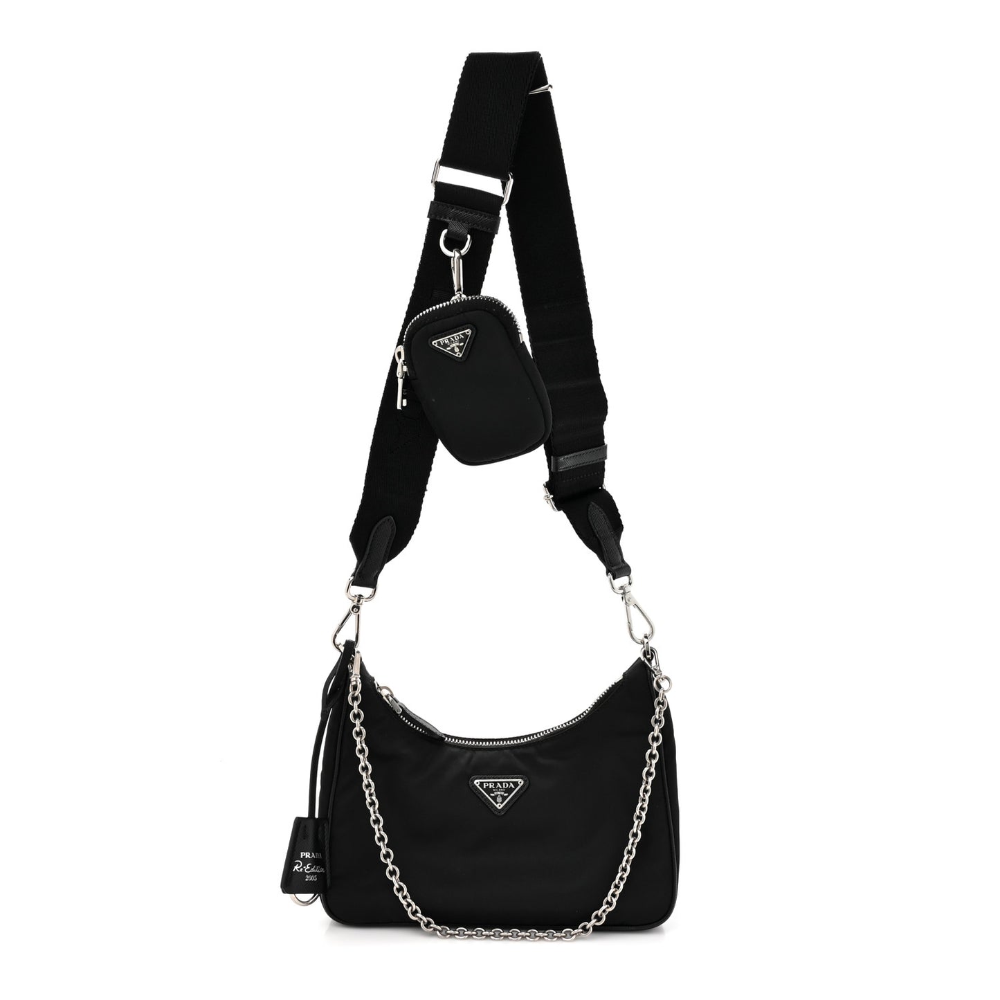 Nylon Re-Edition 2005 Shoulder Bag Black
